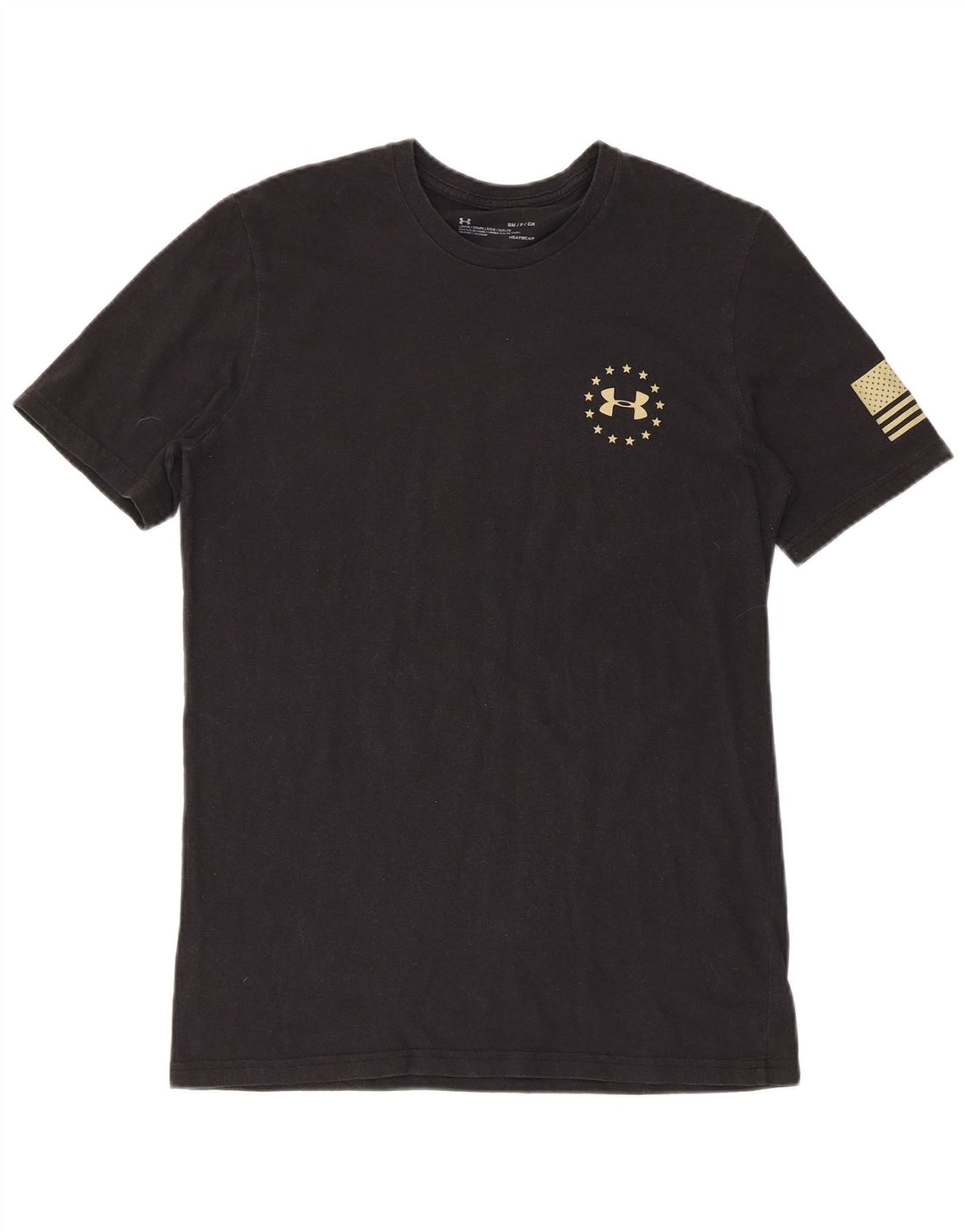 UNDER ARMOUR T-shirt Heat Gear Graphic pour hommes, petit, noir