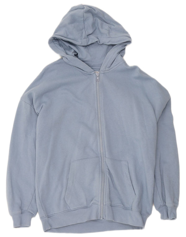 Marks & Spencer Pull à capuche zippé garçon 13-14 ans Bleu Coton