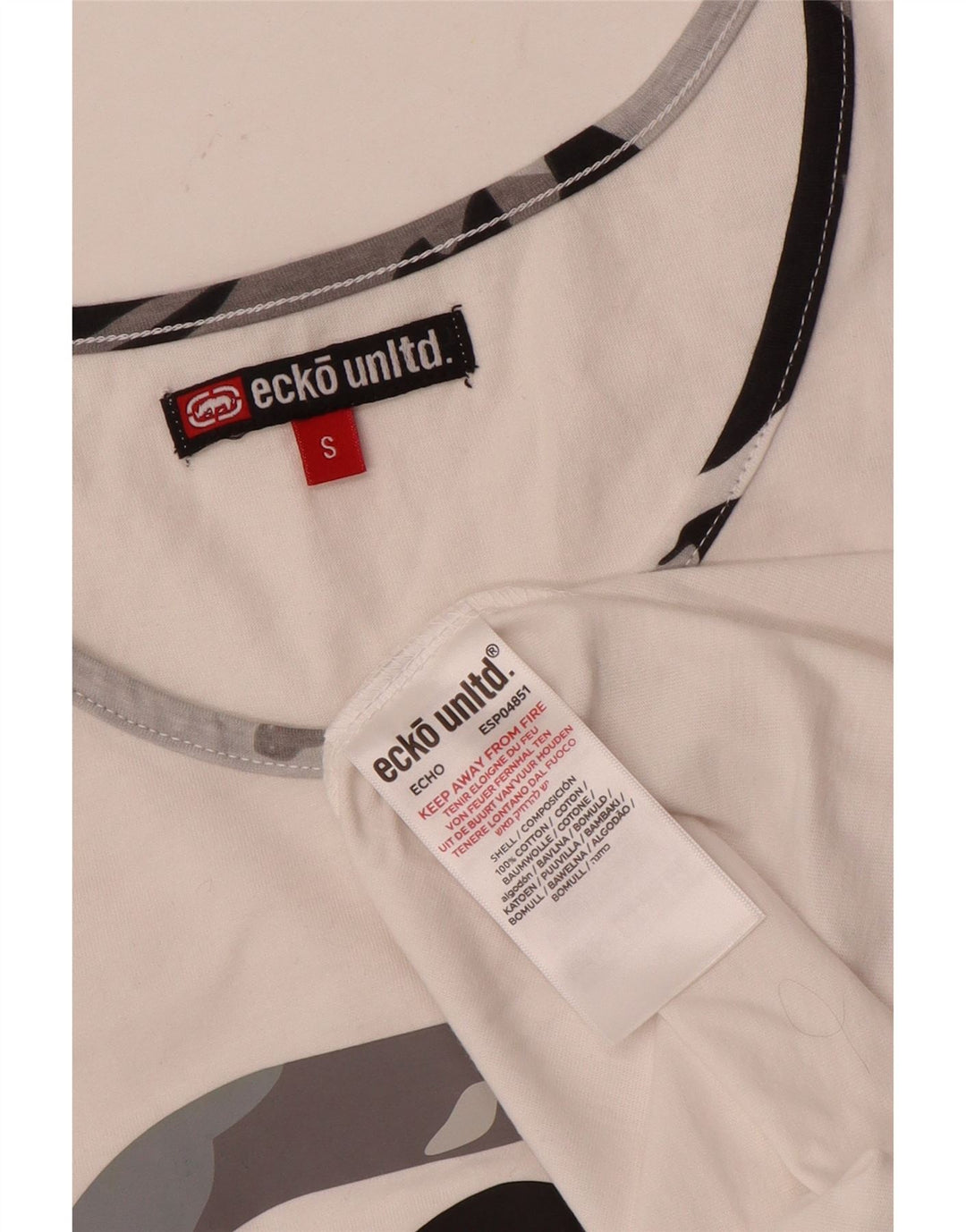 Ecko Unltd Débardeur graphique pour homme Petit coton blanc