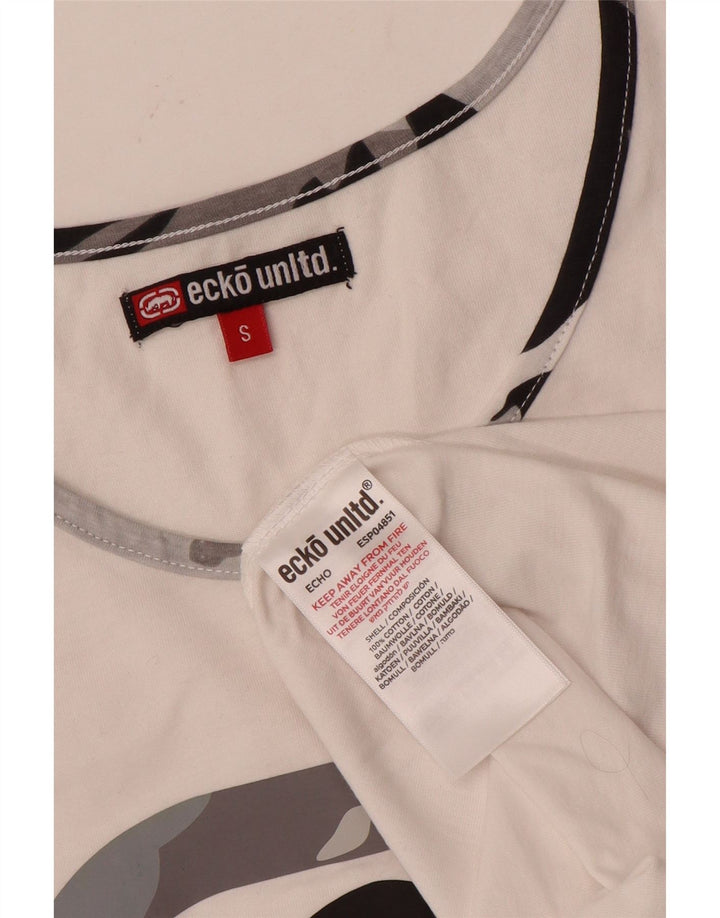 Ecko Unltd Débardeur graphique pour homme Petit coton blanc