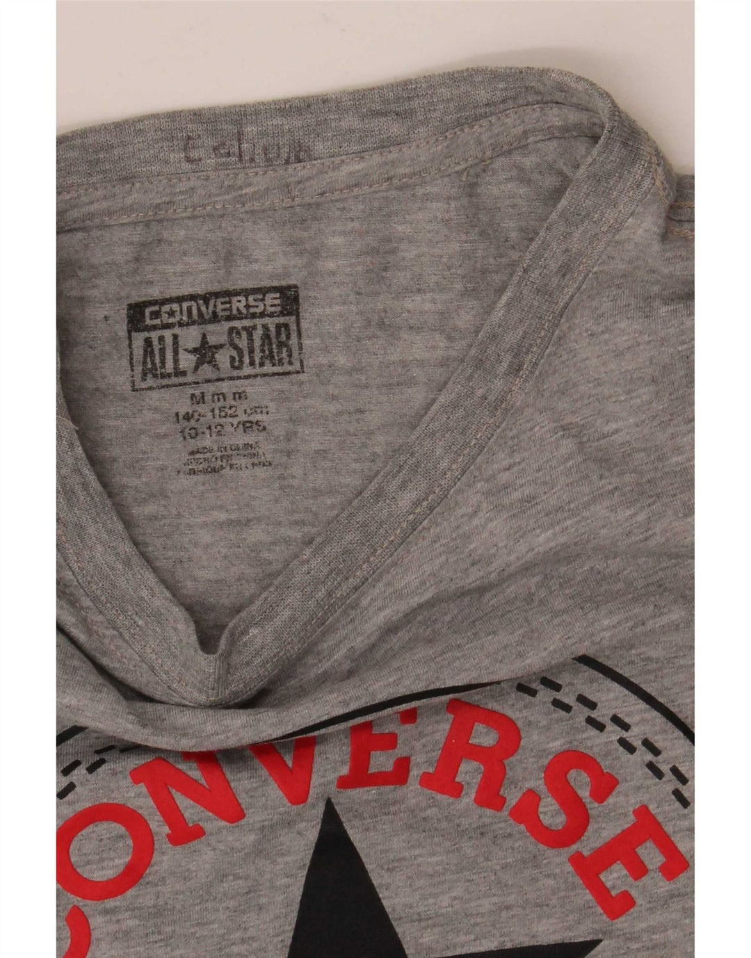 Converse T-shirt graphique Chuck Taylor pour garçon 10-11 ans Gris moyen
