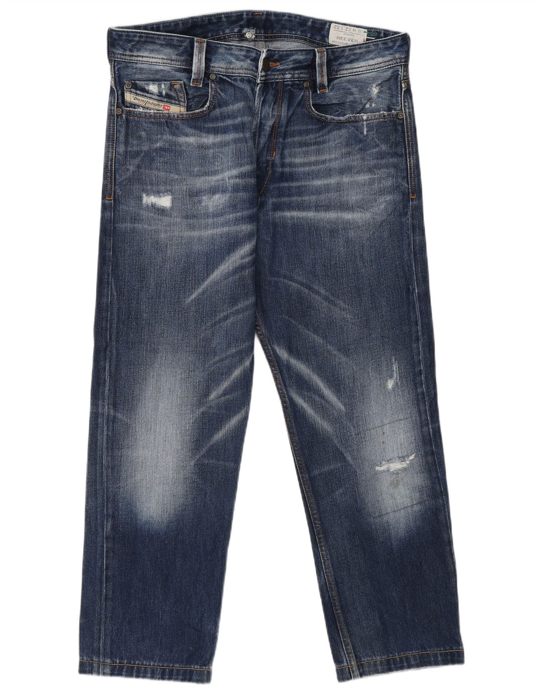 DIESEL Jean droit Heeven homme vieilli W32 L27 bleu coton