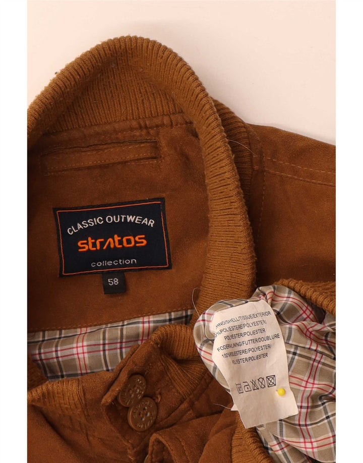 Stratos Veste Bomber Homme IT 58 4XL Marron Polyester