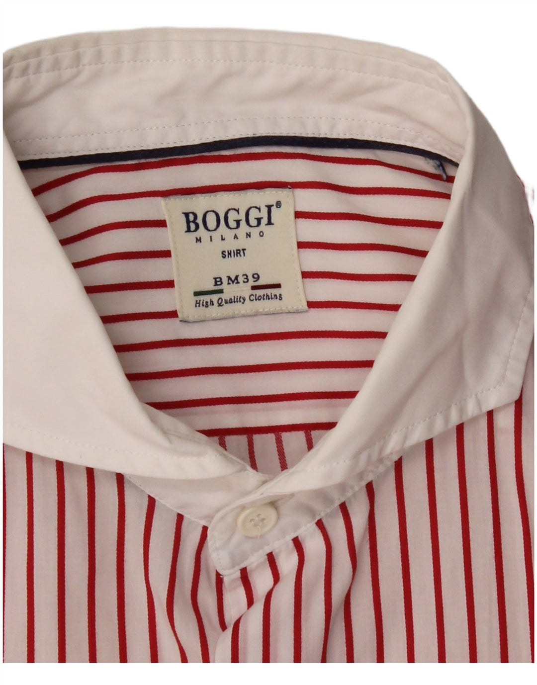 BOGGI Chemise homme 2XL Rouge à fines rayures