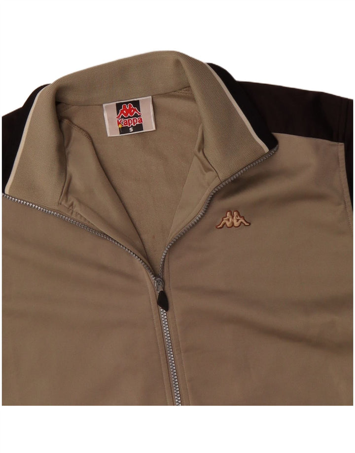 Kappa Veste de survêtement pour homme Small Beige Colourblock Polyester
