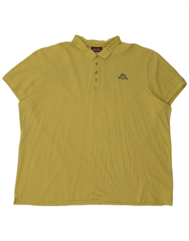 KAPPA Polo Homme 6XL Jaune Coton