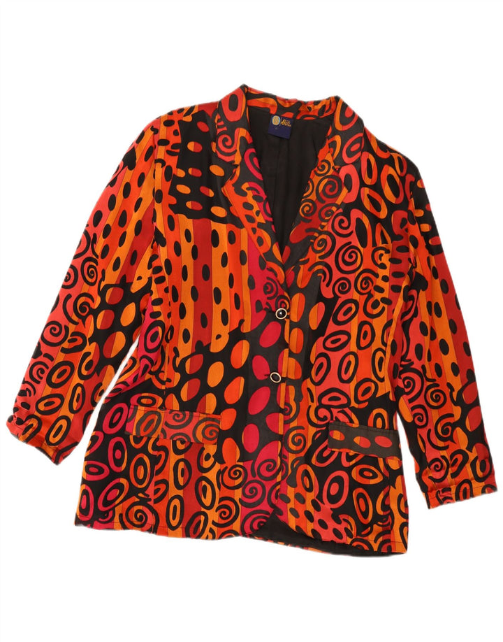 Your Sixth Sense Veste Blazer 2 Boutons Femme EU 40 Moyen Noir Géométrique