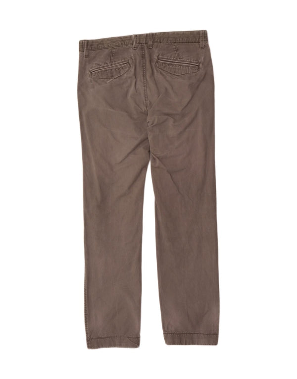 Marks & Spencer Pantalon Chino Droit Homme W34 L33 Gris Coton