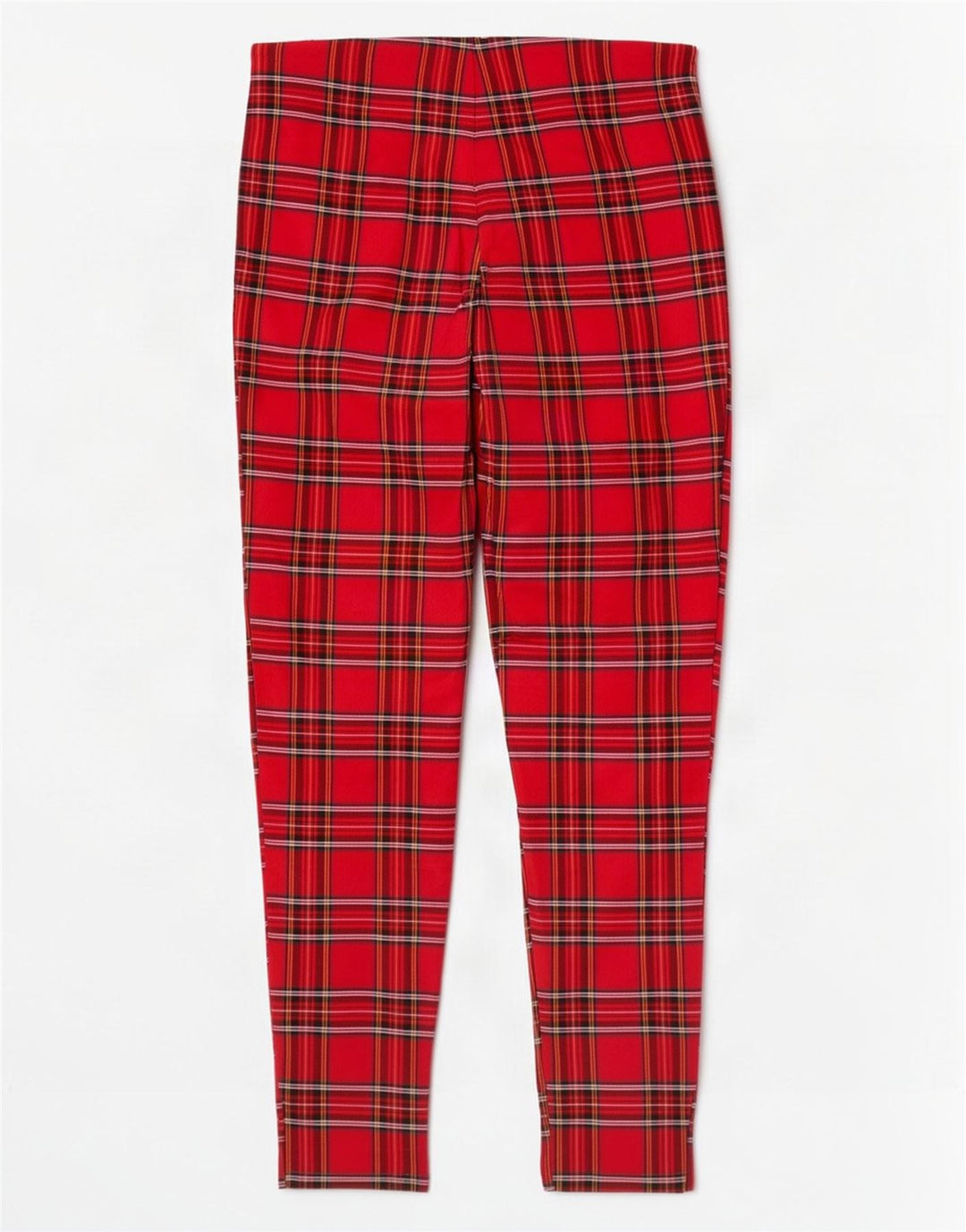 Zara Pantalon court skinny pour femme Medium W28 L26 Rouge à carreaux