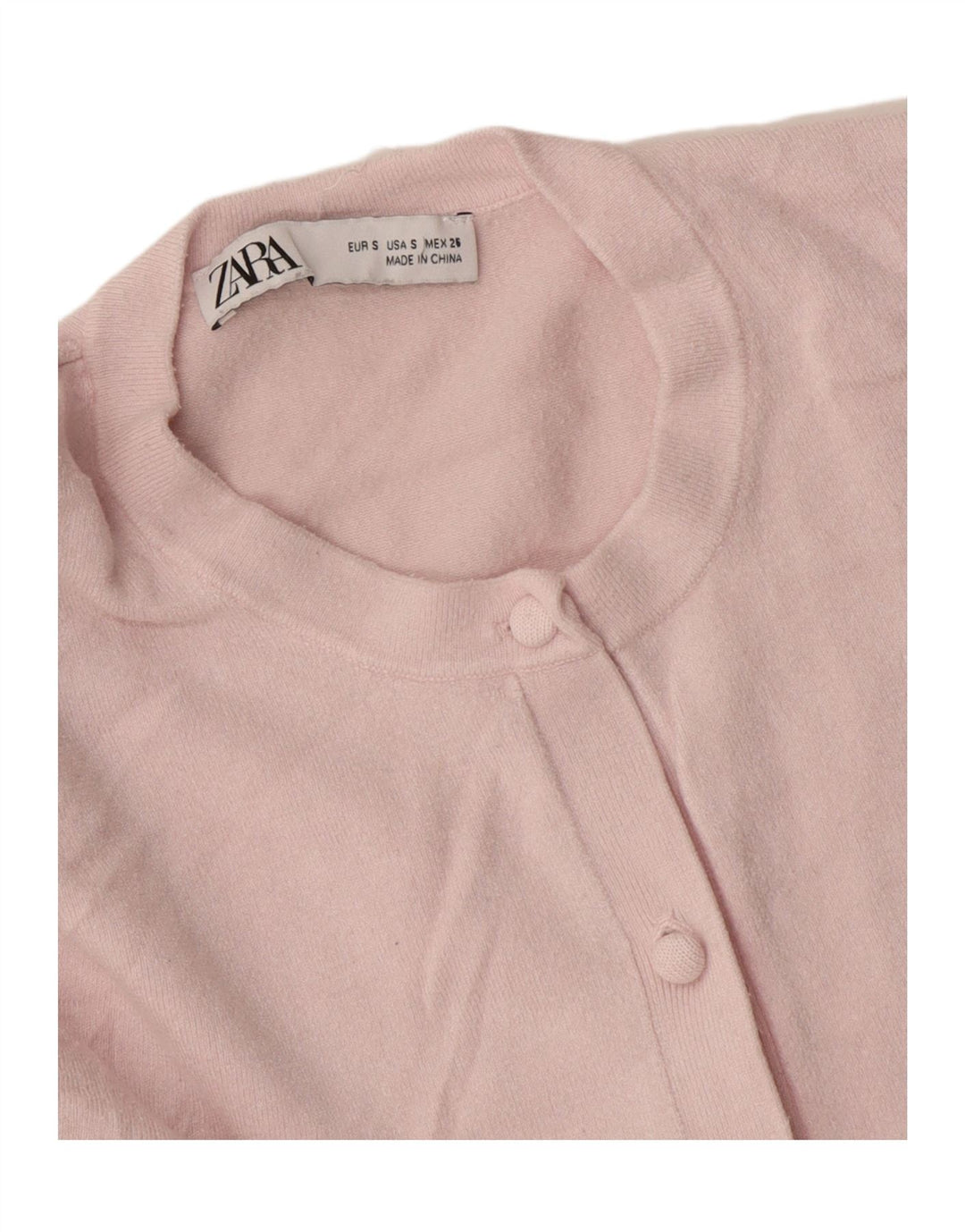 Zara Cardigan Femme Pull UK 10 Petit Rose
