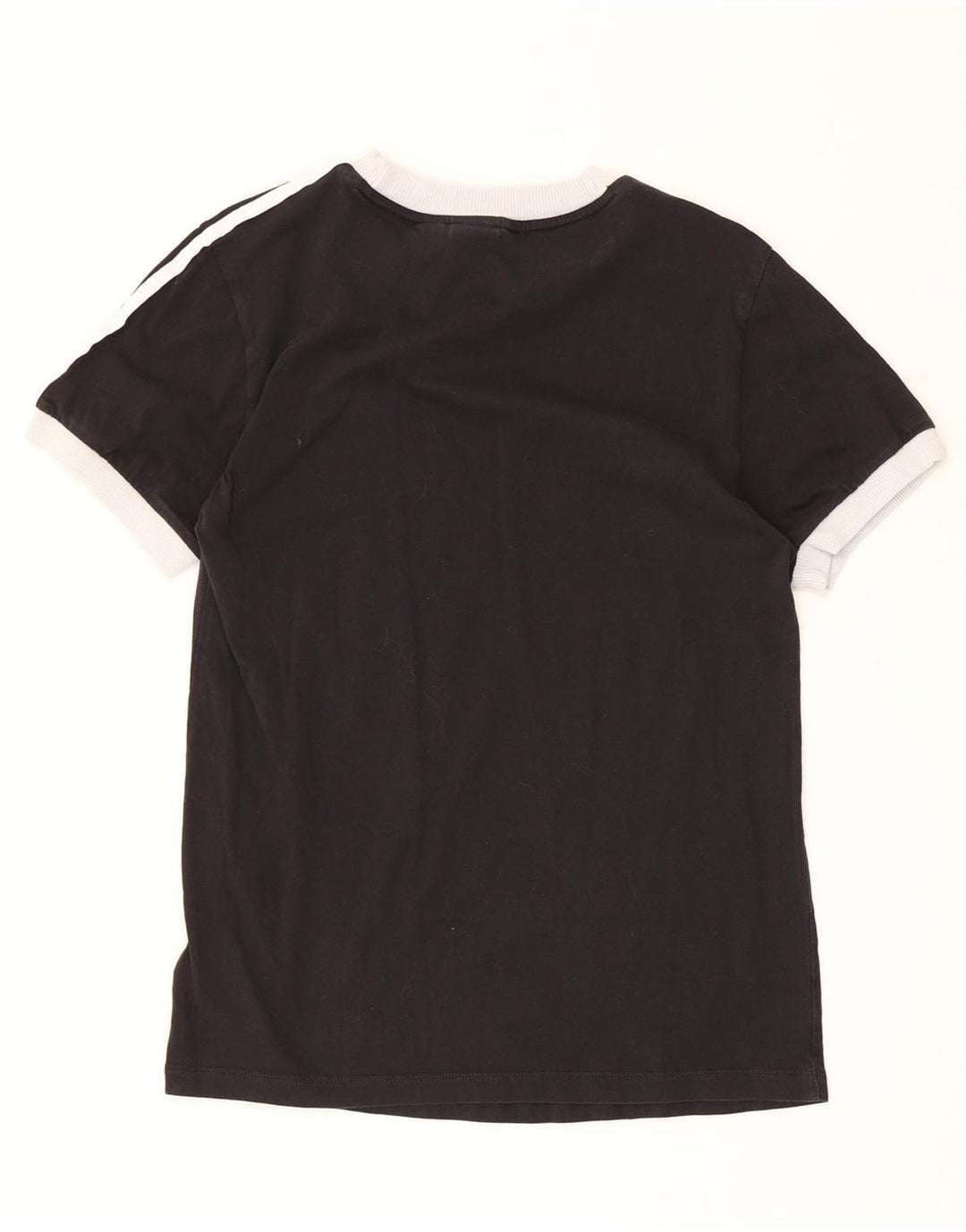 ADIDAS T-Shirt Femme UK 4 XS Noir Coton