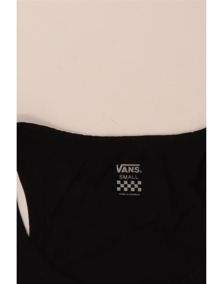 Vans Débardeur graphique pour femme UK 10 Small Noir