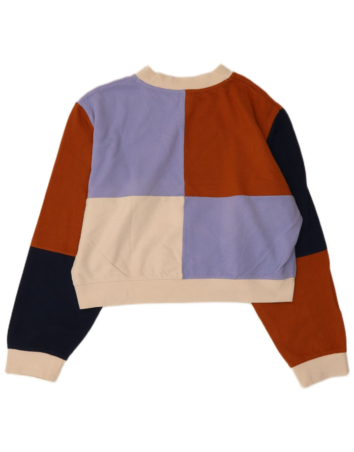 French Connection Sweat-shirt court pour femme UK 14 Medium Multicolore