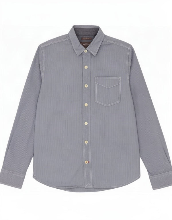 Fat Face Chemise Homme XS Bleu Rayure Coton