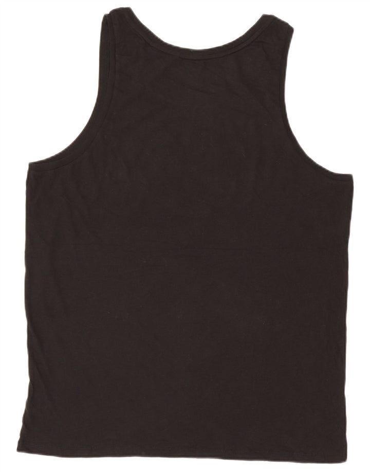 Guess Débardeur Graphique Homme Grand Noir Coton