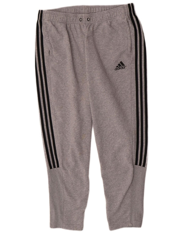 Adidas Pantalon de Survêtement Homme XL Gris Moucheté Coton