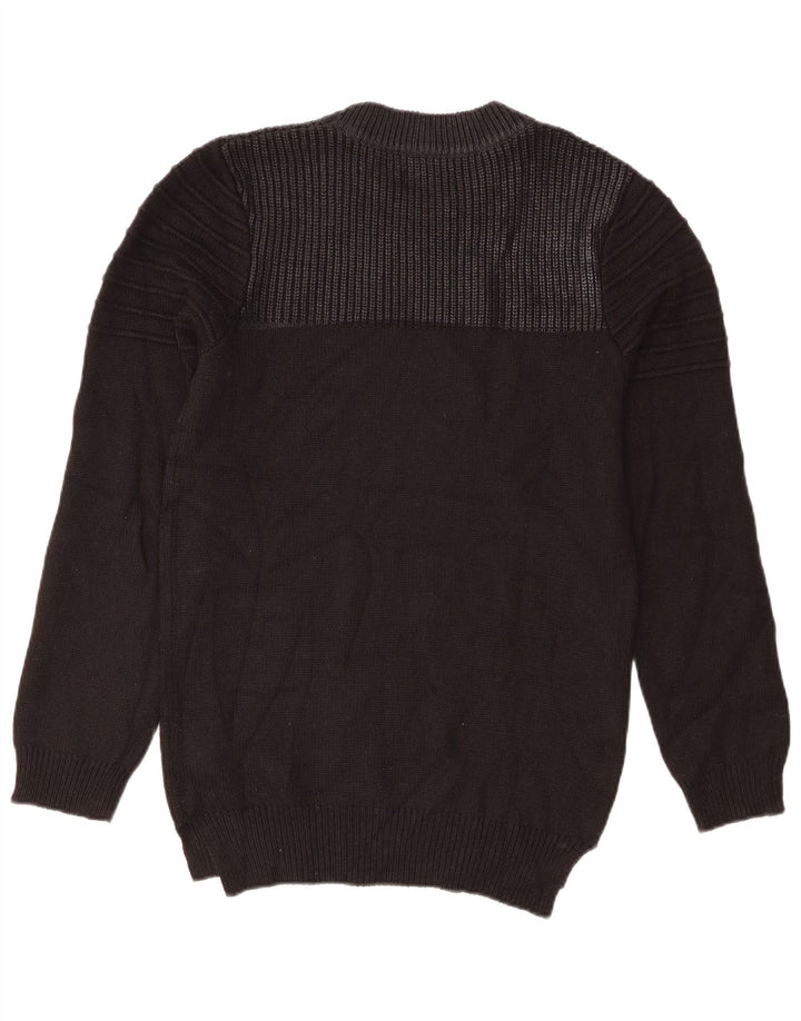 Jack & Jones Pull à col rond pour homme Petit noir Acrylique