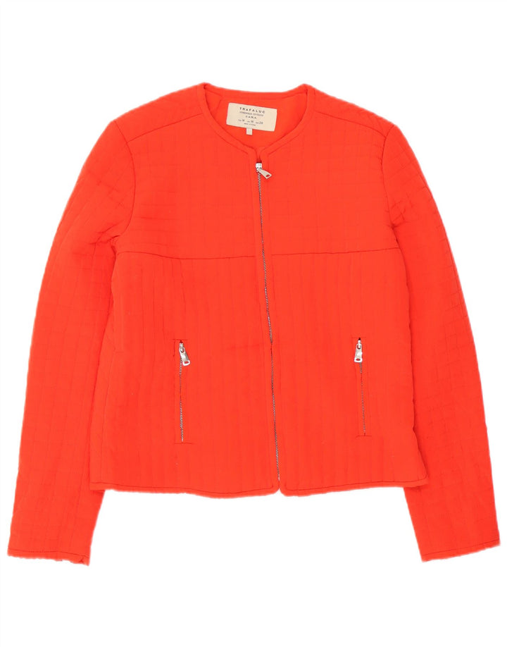 Zara Veste matelassée Trafaluc pour femme UK 14 Polyester Orange moyen