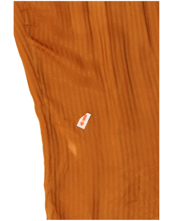 Chemisier chemise femme vintage IT 46 Grand Rayé Orange
