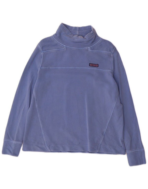 VINEYARD VINES Sweat-shirt pour femme UK 14 Bleu moyen Coton