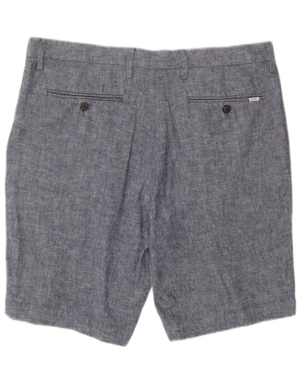 Marks & Spencer Short Chino Homme W34 Grand Lin Bleu