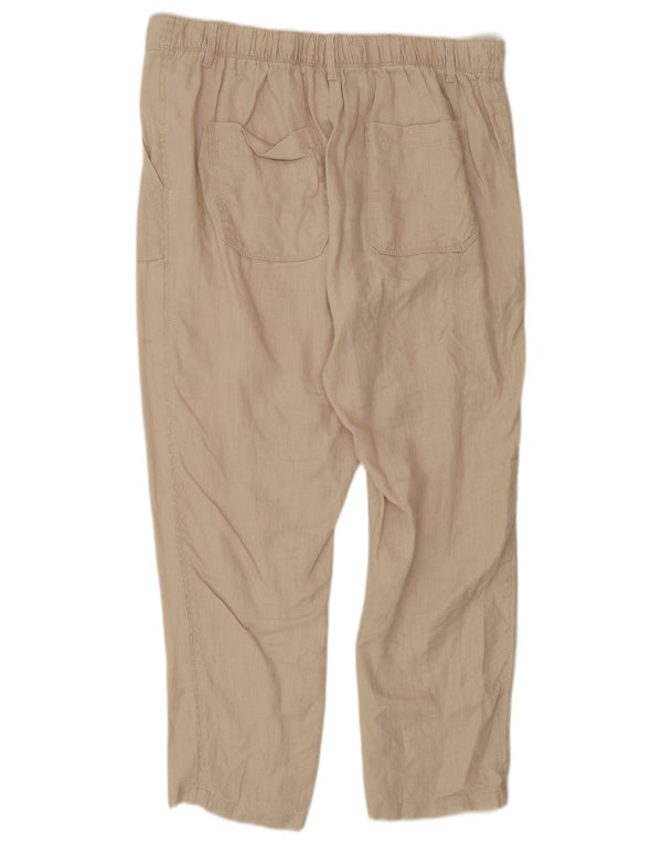Marks & Spencer Pantalon fuselé pour femme UK 12 Medium W30 L27 Lin beige