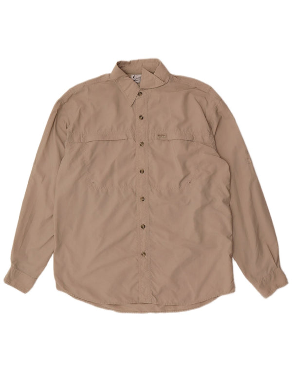Columbia Chemise Homme Small Beige Nylon