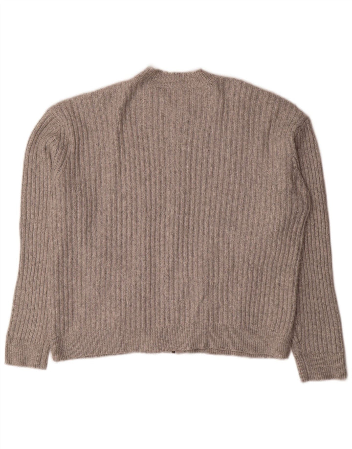 Marks & Spencer Pull cardigan court surdimensionné pour femme UK 16 Large Gris