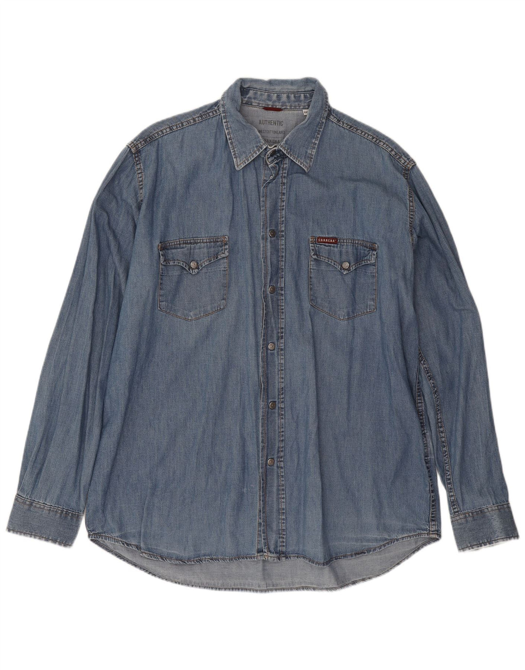 Carrera Chemise en jean 2XL Bleu Coton Homme