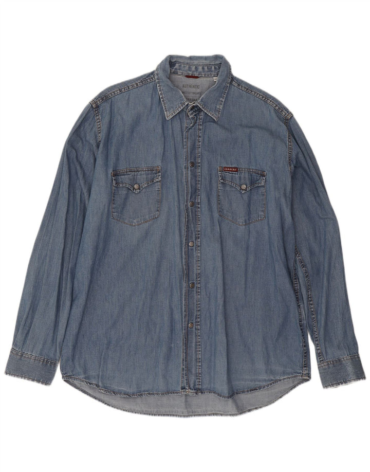Carrera Chemise en jean 2XL Bleu Coton Homme