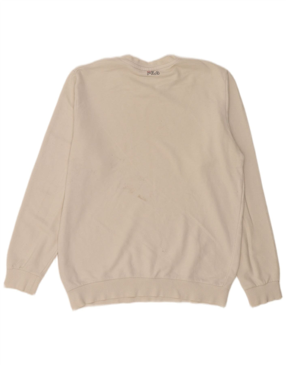 Fila Sweat-shirt graphique pour hommes, grand coton blanc
