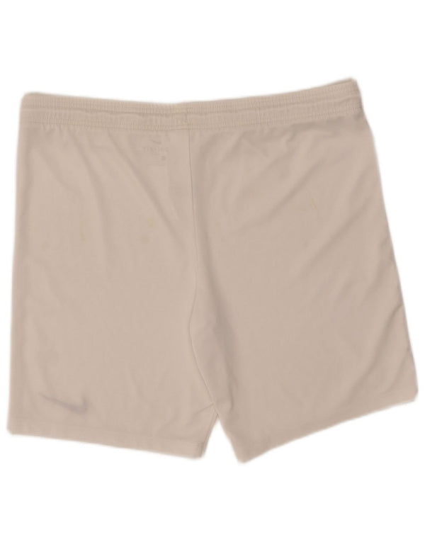 Short de sport Nike Dri Fit pour hommes, grand, blanc, polyester