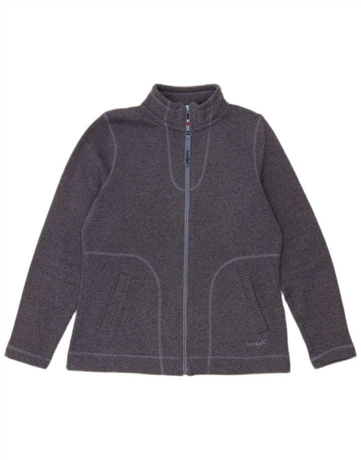 Weird Fish Veste de survêtement pour femme UK 12 Bleu marine moyen moucheté