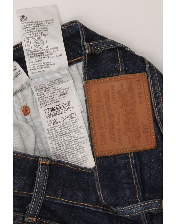 LEVI'S Jean Slim Homme W30 L34 Bleu Coton