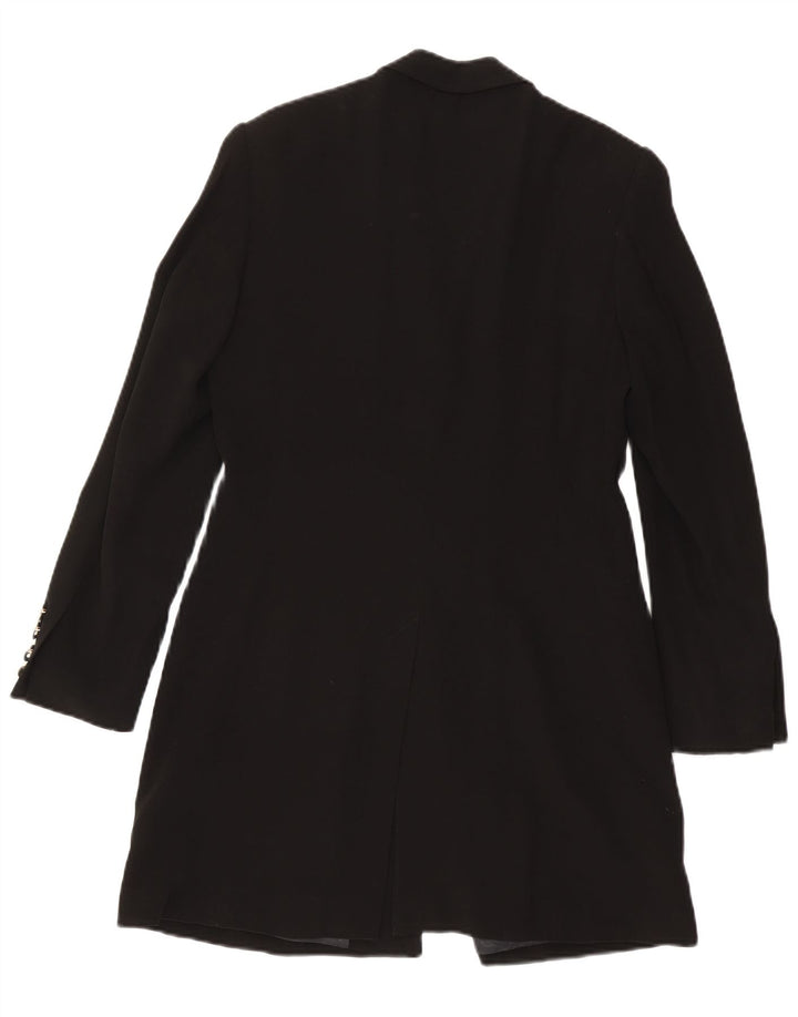 Betty Barclay Veste blazer longue à 4 boutons pour femme UK 12 Noir moyen