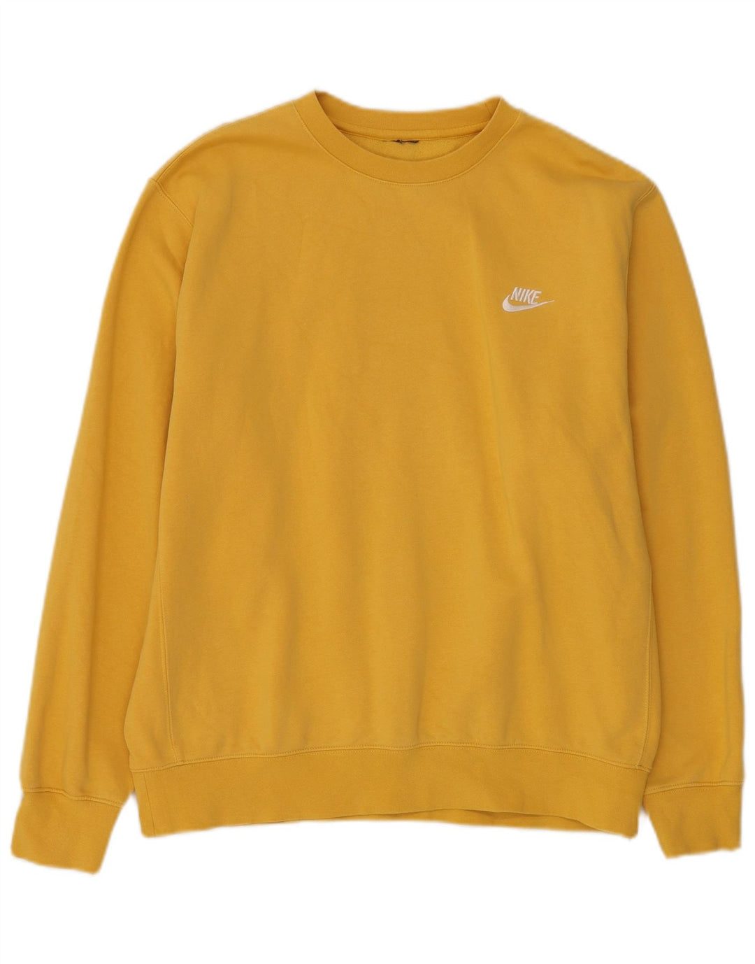 Nike Homme Sweatshirt Jumper XL Jaune Coton