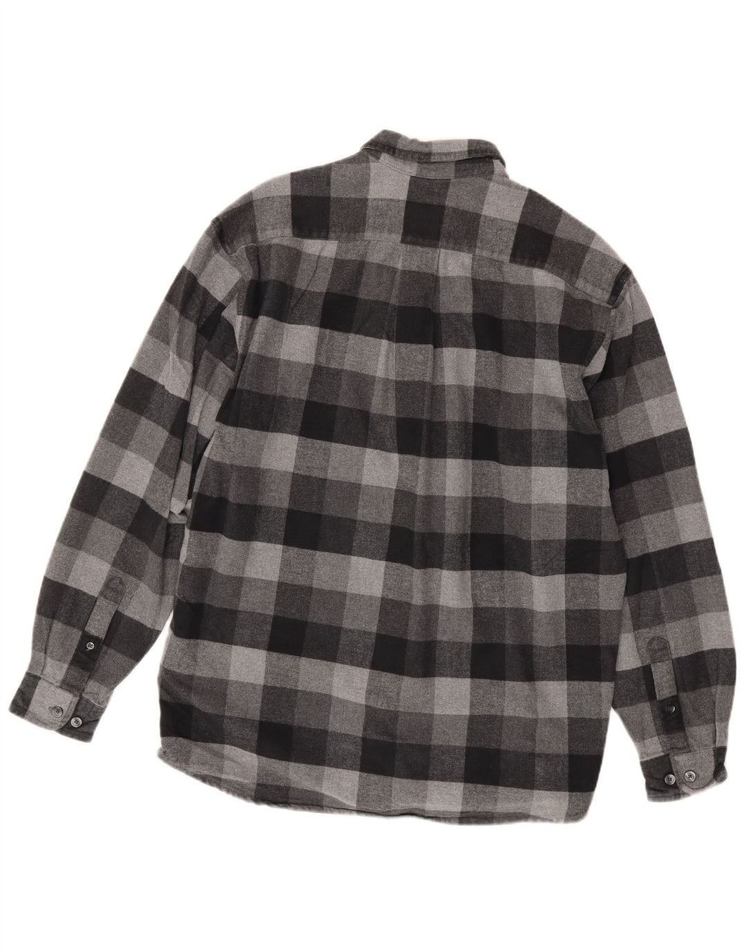 Eddie Bauer Chemise en flanelle pour homme en coton vichy gris moyen