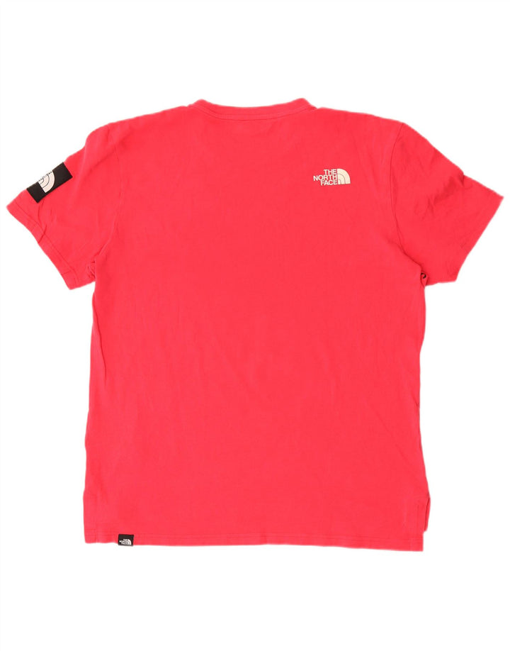 The North Face T-Shirt Homme Top Rose Moyen Coton