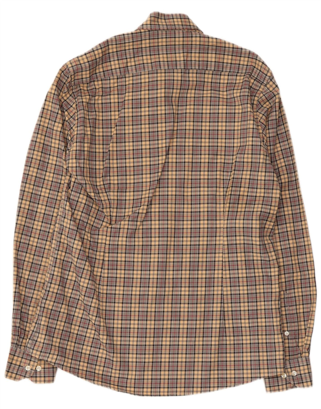 Barbour Chemise Homme Coton à Carreaux Beige Moyen