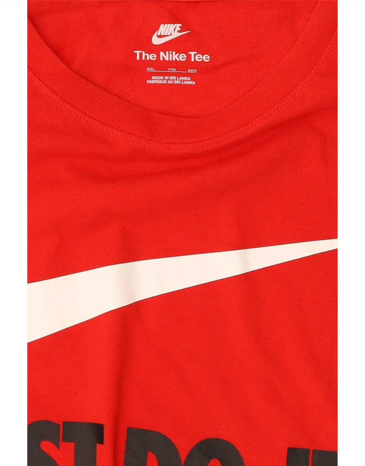 Nike T-shirt graphique pour homme 2XL Rouge