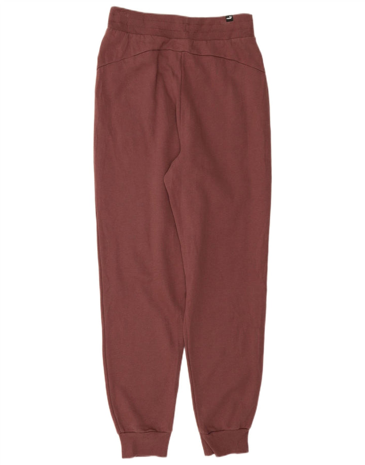PUMA Womens Graphic Full Tracksuit UK 12 Medium Burgundy Cotton