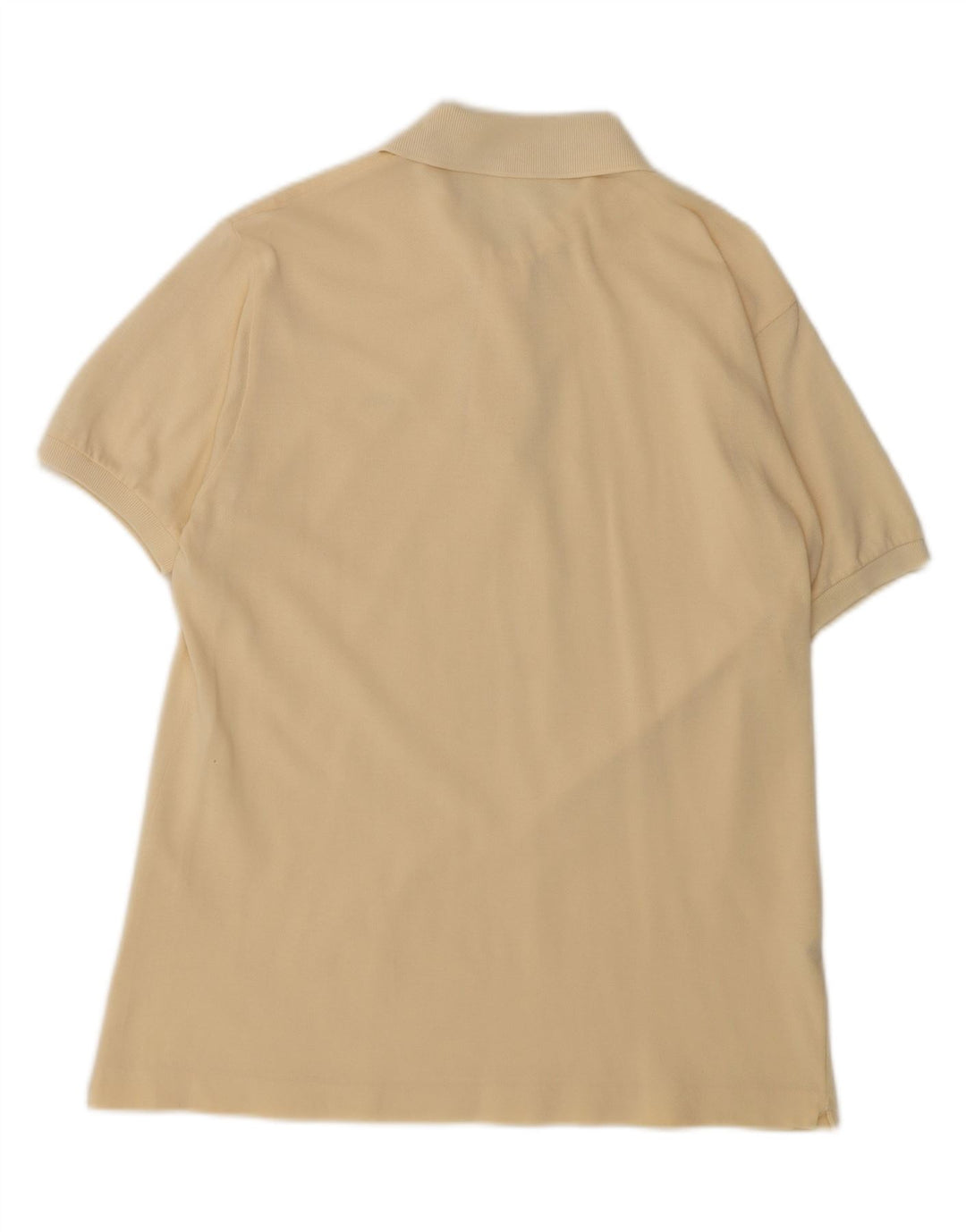 Lacoste Polo coupe classique pour homme taille 4 en coton jaune moyen classique