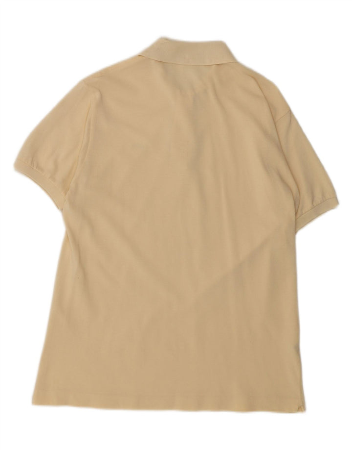 Lacoste Polo coupe classique pour homme taille 4 en coton jaune moyen classique