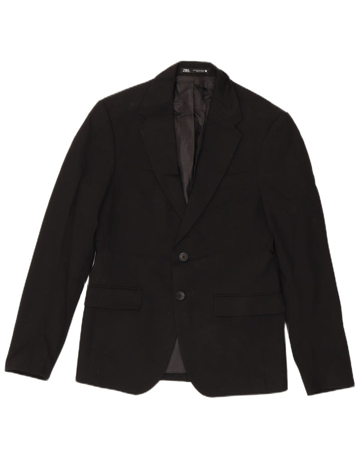 ZARA Veste blazer à 2 boutons pour homme EU 44 XS Bleu marine Viscose