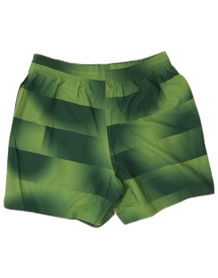 Nike Short de sport pour homme en polyester rayé vert moyen