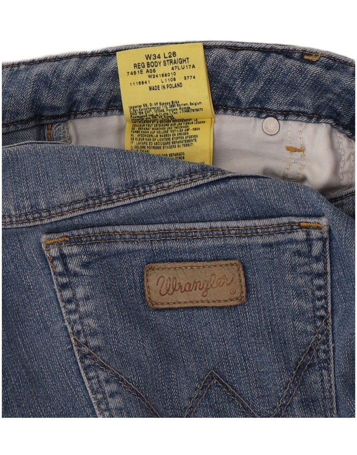 Wrangler Jean droit femme W34 L28 bleu coton