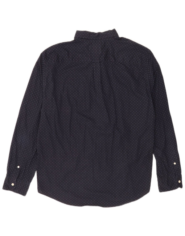 American Eagle Chemise Homme XL Bleu Marine Tacheté Coton