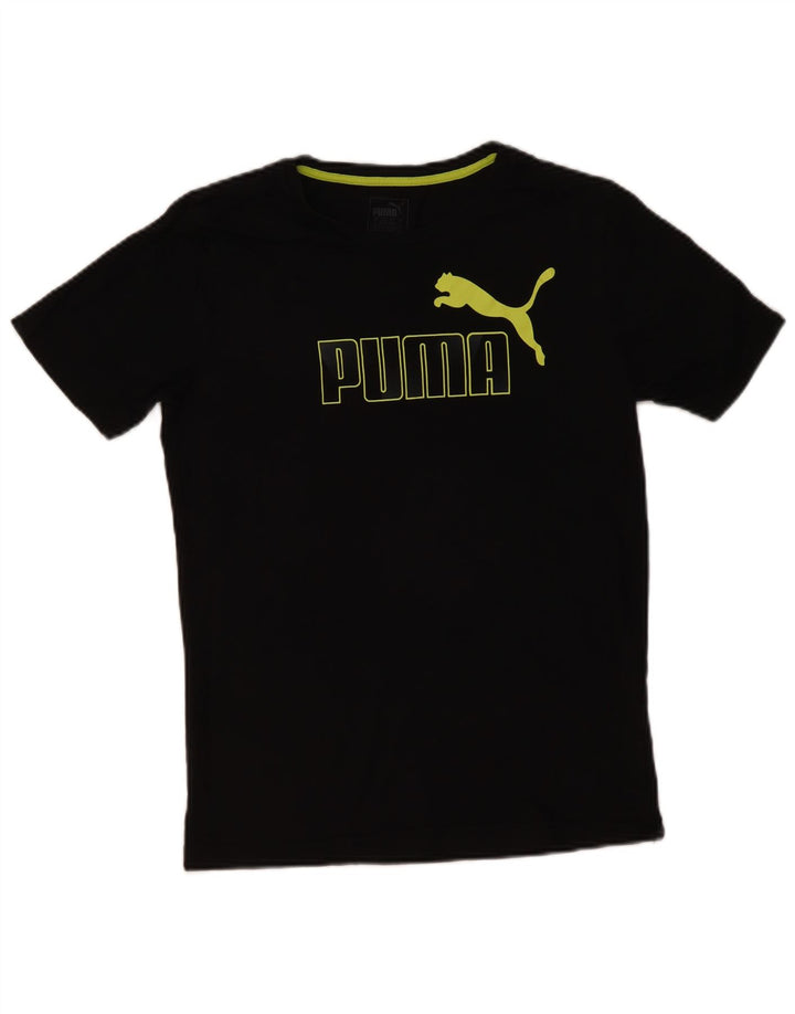 Puma T-shirt graphique pour homme, petit, noir, coton