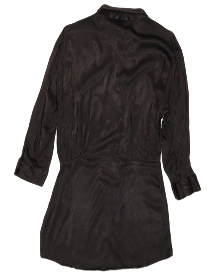 Zara Robe chemise pour femme UK 18 XL Noir