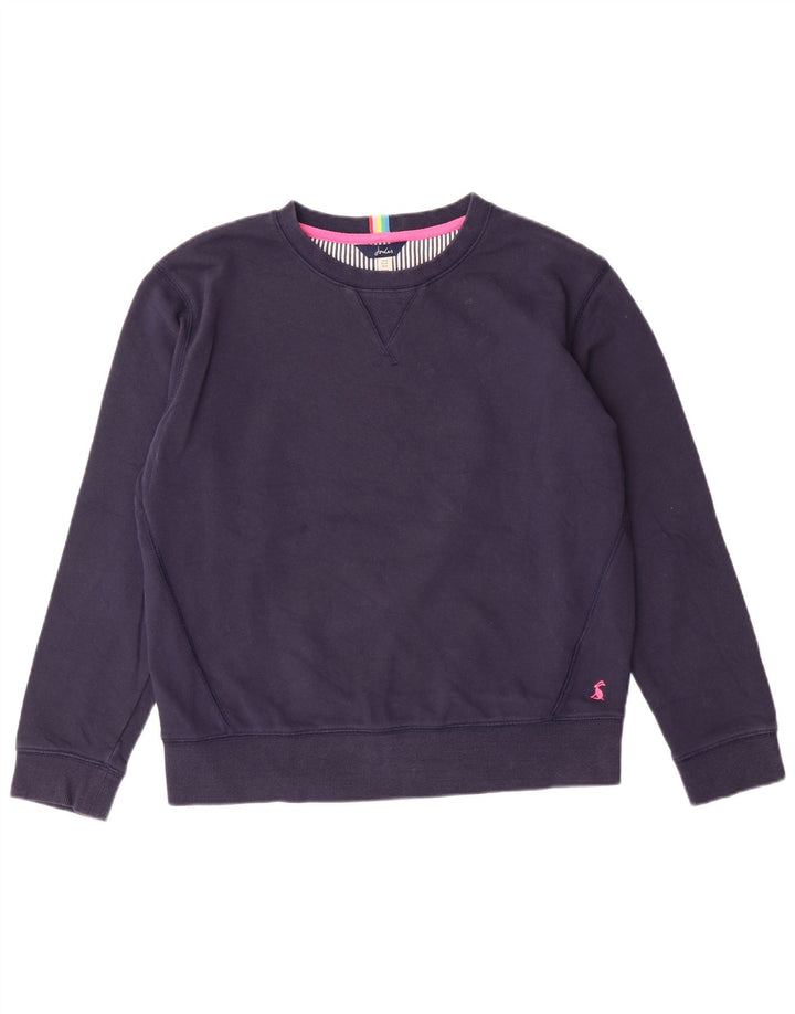 JOULES Sweat-shirt oversize pour femme UK 8 Small Bleu marine en coton